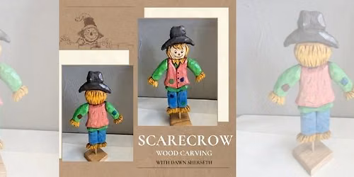 Scarecrow Wood Carving by Dawn Sherseth
