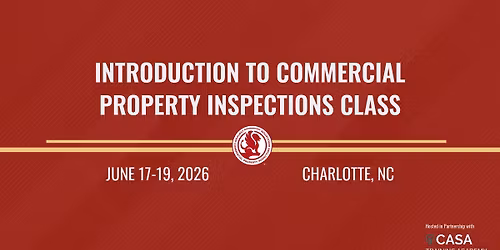 Introduction to Commercial Property Inspections Class - Charlotte, NC