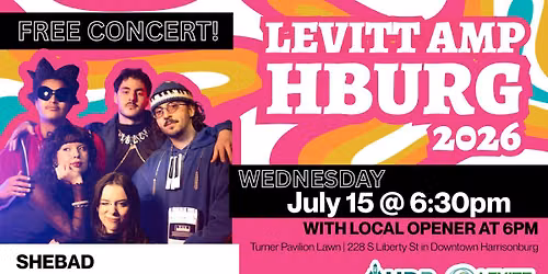 FREE CONCERT SHEBAD - Levitt AMP Harrisonburg Music Series