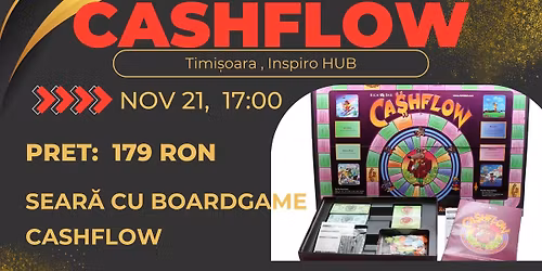 Cashflow Boardgame - Timisoara - Peter Jones 