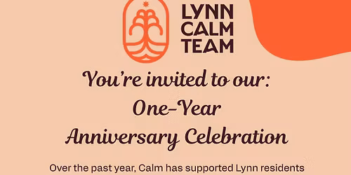 Invitation to Celebrate Calm's One-Year Anniversary