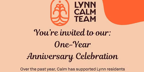 Invitation to Celebrate Calm's One-Year Anniversary