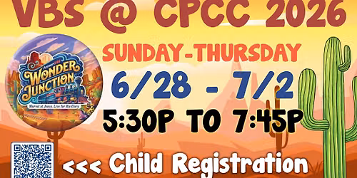 VBS @ CPCC 2026 - Wonder Junction