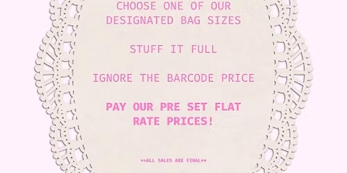 FILL A BAG SALE