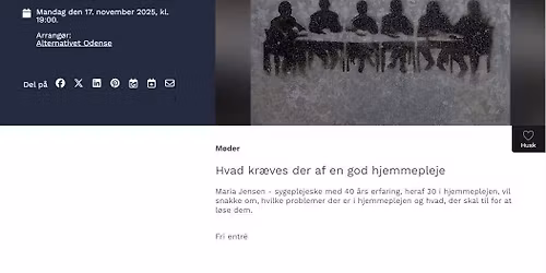 Hvad kr\u00e6ves der af en god hjemmepleje?
