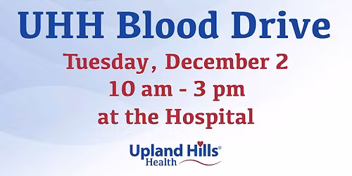 Upland Hills Health Blood Drive