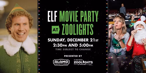 Elf Movie Party at ZooLights Presented by Invesco QQQ and ComEd