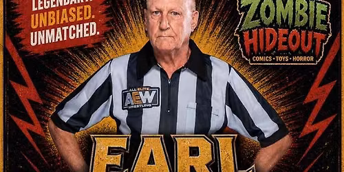 Earl Hebner In Store Signing at Zombie Hideout