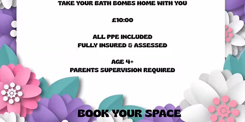 Mum & Me Mothers Day Bath Bomb Painting Workshop