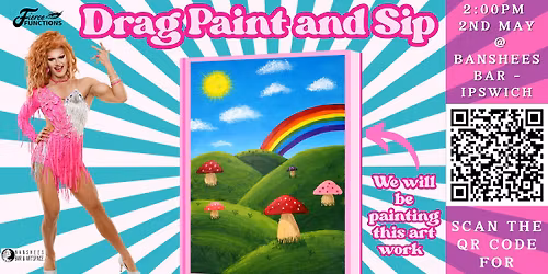 Drag Paint and Sip: Mushroom Fields! With your host Tara Zann
