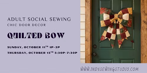 Quilted Bow Door Decor