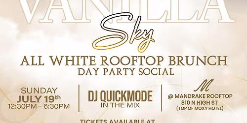 RSVP Vanilla Sky All White Brunch Day Party Social