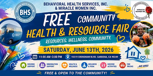 Health Fair in Gardena! by BHS & MWI