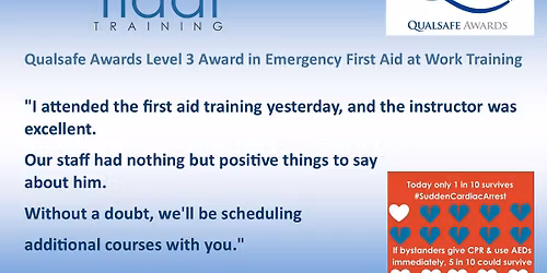 Tidal Training's Qualsafe Awards Level 3 Award in Emergency First Aid at Work (RQF) 