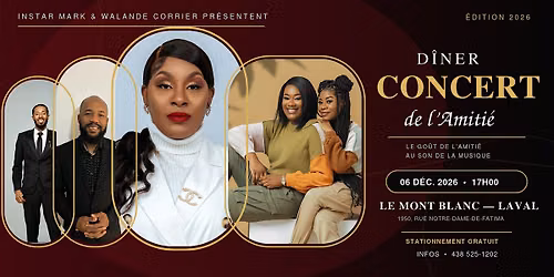 Diner Concert de l'Amiti\u00e9 2026