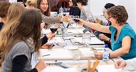 Watercolour and Wine with Kelly Stewart