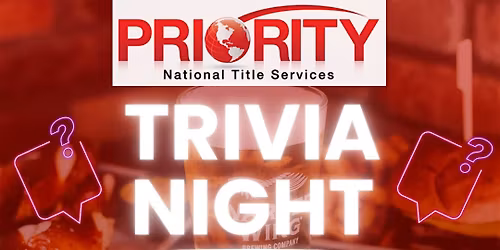 Priority National Title Trivia Night
