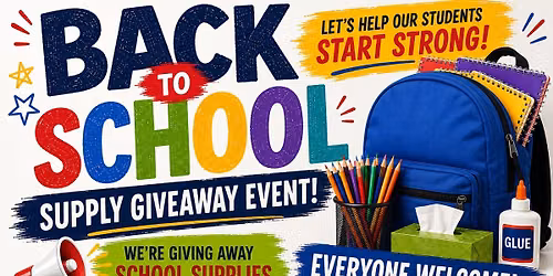 BACK TO SCHOOL SUPPLY GIVEAWAY