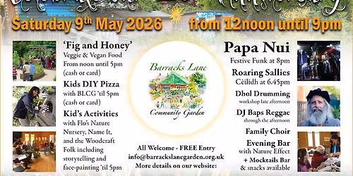 Barracks Lane Garden 20th Anniversary