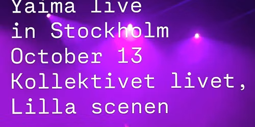 Yaima Live in Stockholm