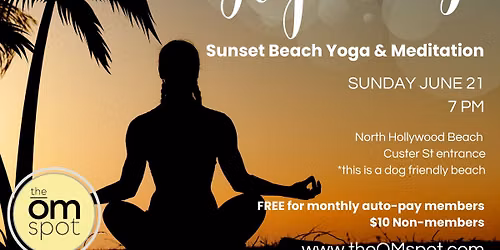 International Yoga Day Sunset Beach Yoga