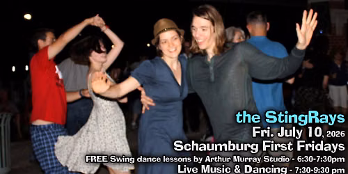 StingRays in Schaumburg FRI 7/10/25 - 7:30pm (6:30 for dance lesson)