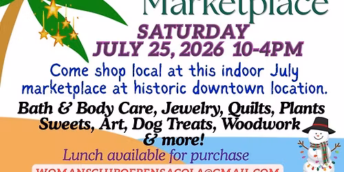 Christmas in July marketplace