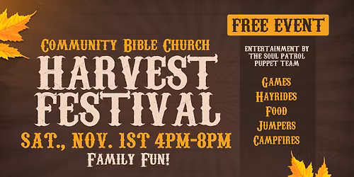 CBC Harvest Festival - FREE