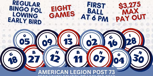 BINGO NIGHT: Every Thursday