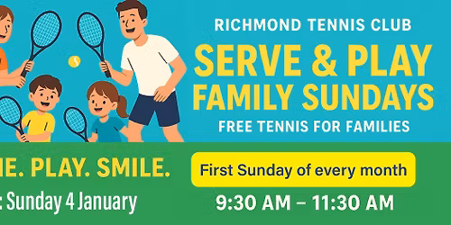 Serve & Play Family Sundays \u2013 Free Family Tennis