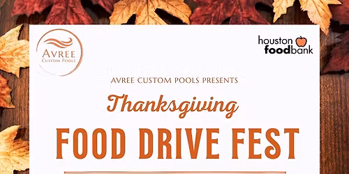 Agree Custom Pool- Houston Food Drive Community Event