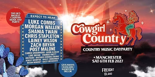 Cowgirl Country - Manchester - \ud83e\udd20 Country Music Dayparty!  [TICKETS NOW ONLINE!]