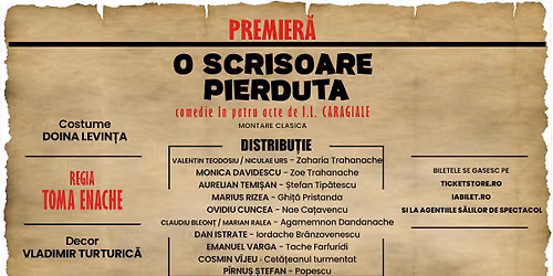 7 IULIE - O scrisoare pierduta - Bucuresti