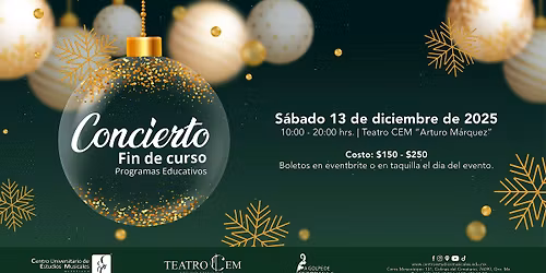 Concierto de Fin de Curso - Programas Educativos CEM