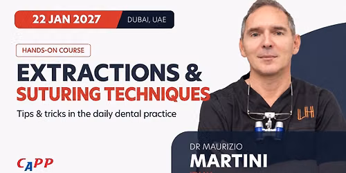 Extractions & suturing techniques - Dr. Maurizio Martini