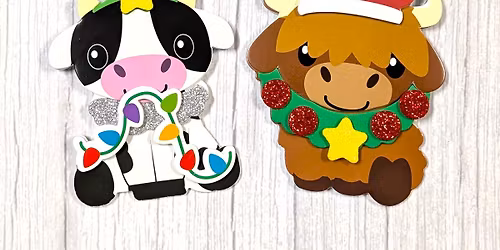 December Make & Take Monday - Cow Ornaments