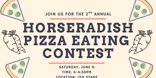Horseradish Pizza Eating Contest
