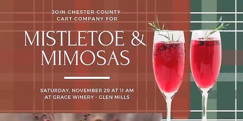 Mistletoe & Mimosas - Grace Winery - Glen Mills, PA - Make your own holiday centerpiece!