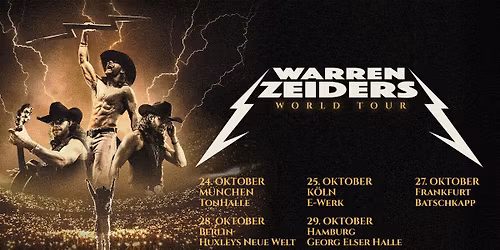 Warren Zeiders World Tour 2026 | Hamburg