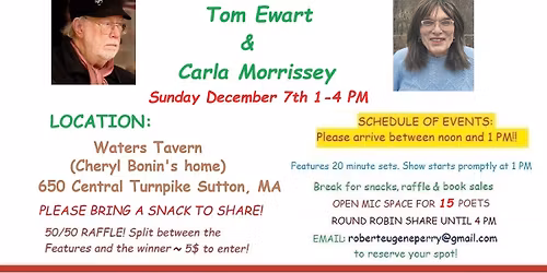 SOP Presents Tom Ewart & Carla Morrissey