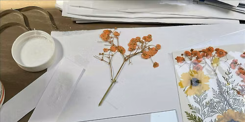 Pressed Flower Frame Art and Tea Service