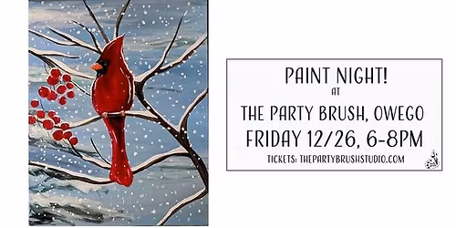 Friday 12\/26 Paint Night! at The Party Brush, Owego
