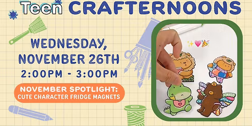 Teen Crafternoons: CUTE CHARACTER FRIDGE MAGNETS