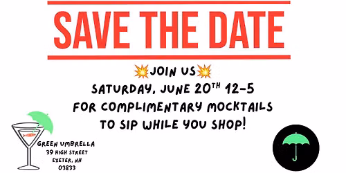 \ud83c\udf78Mocktails at Green Umbrella Marketplace! Come see what everyone is talking about!