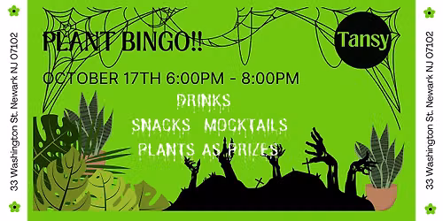 Plant Bingo Night: Plants, Community, Drinks & Snacks!
