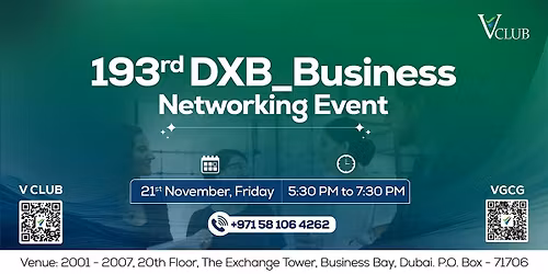 193rd  DXB_ Business Networking Meetup