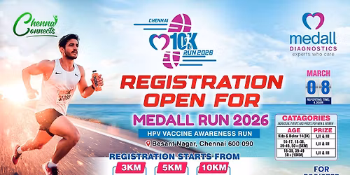 Medall Run 2026 \u2013 Chennai 10K | March 8