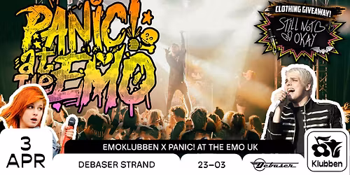 Emoklubben x Panic! At The Emo UK | Debaser Klubben