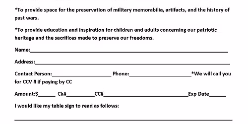 Veterans Day Banquet