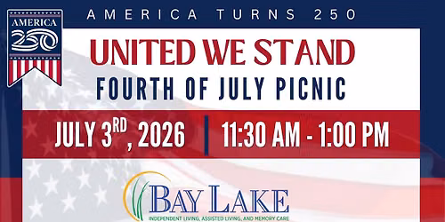 America Turns 250: United We Stand - July 4th Picnic Celebration
